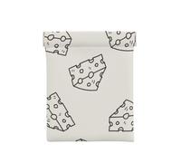 Patrón de Garabato de Queso, Squeeze Top Wallet Bolsa de Almacenamiento para Mujer Monedero pequeño Bolsa de Cambio