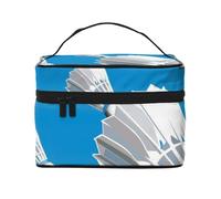 Patrón de Garabato de quesoBolsa de Maquillaje, Bolsa de Cosméticos Portátil para Mujer-Organizador de Cosméticos de Viaje, Regalo para Momentos Especiales