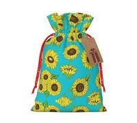 Patrón de girasoles, 1 bolsa con cordón de 8.3 x 11.8 pulgadas, duradera y elegante, ideal para regalos personalizados de Halloween