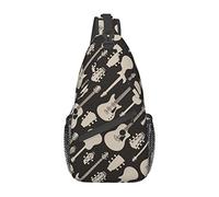 Patrón de Guitarra Mallard Ducks Bolso Cruzado en el Pecho Diagonalmente Sling Mochila Viaje Senderismo Mochila Crossbody Bag para Mujeres Hombres