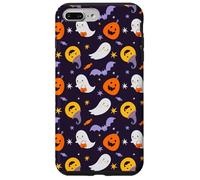 Patrón de Halloween Caso Calabazas Sombrero de Bruja Fantasmas Murciélagos Caramelo Carcasa para iPhone 7 Plus/8 Plus