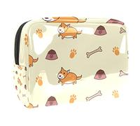 Patrón de Hueso de Pata de Perro Corgi galés Bolsa de Viaje para neceseres Neceser de Maquillaje para Mujer Niña