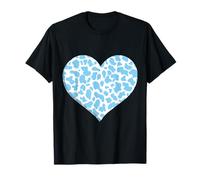Patrón de impresión de vaca azul - Heart Blue Cow Pattern Camiseta