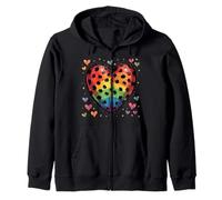 Patron De Ladybug Y Corazon Tierno Sudadera con Capucha