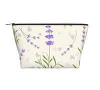Patrón de Lavanda, Bolsa de artículos de tocador Bolsa de Maquillaje Bolsa de cosméticos Bolsa de artículos de tocador de Viaje portátil