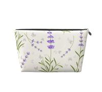 Patrón de Lavanda, Bolsa de artículos de tocador Bolsa de Maquillaje Bolsa de cosméticos Bolsa de artículos de tocador de Viaje portátil