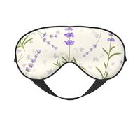 Patrón de lavanda, Cubreojos completos Antifaz bloqueador de luz Antifaz para dormir Antifaz suave con los ojos vendados Noche