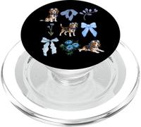 Patrón de Lazo Floral Beagle Coquette Toile PopSockets PopGrip para MagSafe