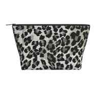 Patrón de Leopardo Gris y Negro, Bolsa de artículos de tocador Bolsa de Maquillaje Bolsa de cosméticos Bolsa de artículos de tocador de Viaje portátil