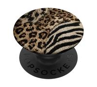 Patrón de leopardo, guepardo y cebra, estética animal PopSockets PopGrip Adhesivo