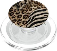 Patrón de leopardo, guepardo y cebra, estética animal PopSockets PopGrip para MagSafe