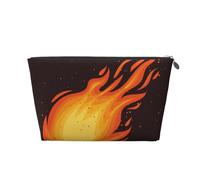 Patrón de Llama de Bola de Fuego roja Que Cae, Bolsa de artículos de tocador Bolsa de Maquillaje Bolsa de cosméticos Bolsa de artículos de tocador de Viaje portátil