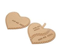 Patrón de llavero acrílico DIY Colgante en forma de corazón Plantilla de artículos de cuero hecha a mano Herramienta de corte precisa para artesanía en cuero Material acrílico