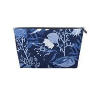 Patrón de mar Submarino Impreso., Bolsa de artículos de tocador Bolsa de Maquillaje Bolsa de cosméticos Bolsa de artículos de tocador de Viaje portátil