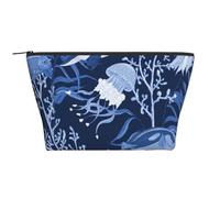 Patrón de mar Submarino Impreso., Bolsa de artículos de tocador Bolsa de Maquillaje Bolsa de cosméticos Bolsa de artículos de tocador de Viaje portátil