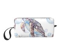 Patrón De Mar Submarino Tortugas Marinas, Bolsa de Maquillaje Bolsa de cosméticos Bolsa de artículos de tocador de Viaje portátil Bolsa de Maquillaje