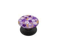 Patrón de Margaritas de Lavanda Flores juguetonas Florales PopSockets PopGrip Adhesivo
