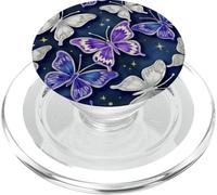 Patrón de Mariposa de Acuarela - Arte Brillante sin Costuras PopSockets PopGrip para MagSafe