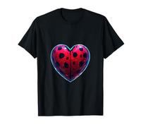 Patrón De Mariquita Diseño Corazón Camiseta