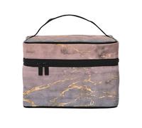 Patrón de mármol de Oro Rosa, Bolsa de Maquillaje Bolsa de cosméticos Bolsa de Aseo de Viaje portátil Estuche para lápices
