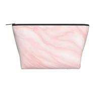 Patrón De Mármol Mármol Blanco Y Rosa, Bolsa de artículos de tocador Bolsa de Maquillaje Bolsa de cosméticos Bolsa de artículos de tocador de Viaje portátil