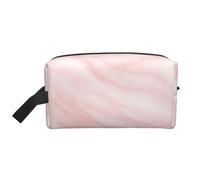 Patrón De Mármol Mármol Blanco Y Rosa, Bolsa de Maquillaje Bolsa de cosméticos Bolsa de artículos de tocador de Viaje portátil Organizador de Bolsa de Maquillaje