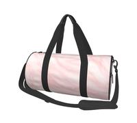 Patrón De Mármol Mármol Blanco Y Rosa, Bolsa de Viaje de Gran Capacidad, Bolso Redondo, Bolsa de Viaje Deportiva, Bolsa de Mano, Bolsa de Fitness