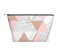 Patrón de mármol Triangular de Oro Rosa, Bolsa de artículos de tocador Bolsa de Maquillaje Bolsa de cosméticos Bolsa de artículos de tocador de Viaje portátil