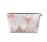 Patrón de mármol Triangular de Oro Rosa, Bolsa de artículos de tocador Bolsa de Maquillaje Bolsa de cosméticos Bolsa de artículos de tocador de Viaje portátil