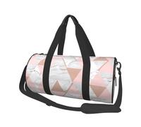 Patrón de mármol Triangular de Oro Rosa, Bolsa de Viaje de Gran Capacidad, Bolso Redondo, Bolsa de Viaje Deportiva, Bolsa de Mano, Bolsa de Fitness