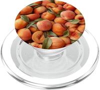 Patrón de melocotón Fresco, diseño estético Realista de Frutas, melocotón PopSockets PopGrip para MagSafe