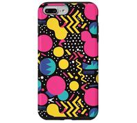 Patrón de Memphis Retro de los años 80 y 90 en Zigzag Carcasa para iPhone 7 Plus/8 Plus