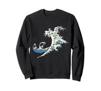 Patrón De Onda Japonés Dibujo Arte Agua Océ Sudadera