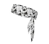 Patrón de Orca Patrón de pez, Cinta para la Cabeza, Diadema Deportiva con Lazo, Cinta para el Sudor Multiusos para Hombres y Mujeres.