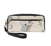 Patrón de Osos Koala de Dibujos Animados Lindo, Bolsa de Maquillaje Bolsa de cosméticos Bolsa de Aseo de Viaje portátil Estuche de Cuero para Mujeres y niñas