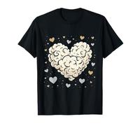 Patrón De Oveja Con Corazón De Lana Camiseta