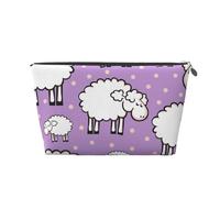 Patrón de ovejas de Dibujos Animados Lindo, Bolsa de artículos de tocador Bolsa de Maquillaje Bolsa de cosméticos Bolsa de artículos de tocador de Viaje portátil