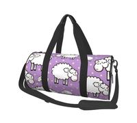Patrón de ovejas de Dibujos Animados Lindo, Bolsa de Viaje de Gran Capacidad, Bolso Redondo, Bolsa de Viaje Deportiva, Bolsa de Mano, Bolsa de Fitness