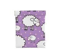 Patrón de ovejas de Dibujos Animados Lindo, Squeeze Top Wallet Bolsa de Almacenamiento para Mujer Monedero pequeño Bolsa de Cambio