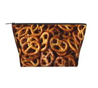 Patrón de Pan de Pretzels, Bolsa de artículos de tocador Bolsa de Maquillaje Bolsa de cosméticos Bolsa de artículos de tocador de Viaje portátil