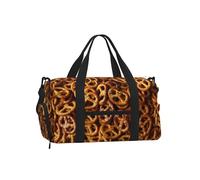 Patrón de Pan de Pretzels,Bolso Deportivo Bandolera de Mano, Bolsa de Deporte, Bolsa de Viaje de Gran Capacidad para Mujeres y Hombres.