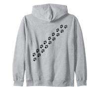 Patrón de Pata de Animal para Perros y Gatos Sudadera con Capucha