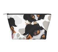 Patrón De Patas De Perro Boyero De Berna, Bolsa de artículos de tocador Bolsa de Maquillaje Bolsa de cosméticos Bolsa de artículos de tocador de Viaje portátil