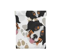 Patrón De Patas De Perro Boyero De Berna, Squeeze Top Wallet Bolsa de Almacenamiento para Mujer Monedero pequeño Bolsa de Cambio