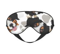 Patrón De Patas De Perro Perro De Montaña De Berna, Cubreojos completos Antifaz bloqueador de luz Antifaz para dormir Antifaz suave con los ojos vendados Noche