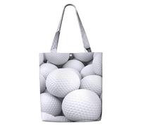 Patrón de pelotas de golf en 3D,Bolsas de supermercado reutilizables, bolsas de compras, bolsas de lona de gran capacidad, bolso de hombro