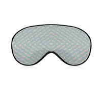 Patrón de pene repetitivo Antifaz para dormir Cubiertas de ojos suaves Bloqueo de luces Venda para los ojos con correa ajustable para siesta de viaje