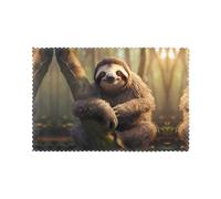 Patrón De Perezosos De Hug Tree Manteles Individuales 4 Lavable Mantel Individual Antimanchas Tapetes para Mesa para Mesa Hoteles Cocina 30X45Cm