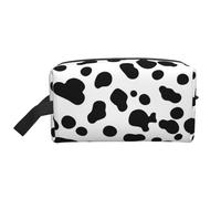 Patrón de Perro dálmata o Textura de Piel de Vaca, Bolsa de Maquillaje Bolsa de cosméticos Bolsa de artículos de tocador de Viaje portátil Organizador de Bolsa de Maquillaje