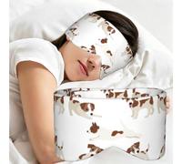 Patrón de perro Jack Russell Terrier, Antifaz para dormir, ideal para el hogar, viajes y trabajo por turnos. Cubre completamente los ojos y bloquea la luz.